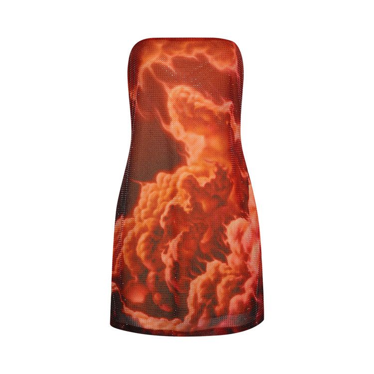 Alexander Wang Strapless Mini Dress 'Red/Clear'