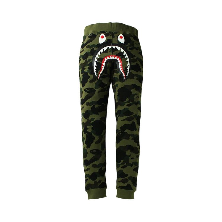 BAPE 1st Camo Shark Slim Fit Sweatpants 'Green'