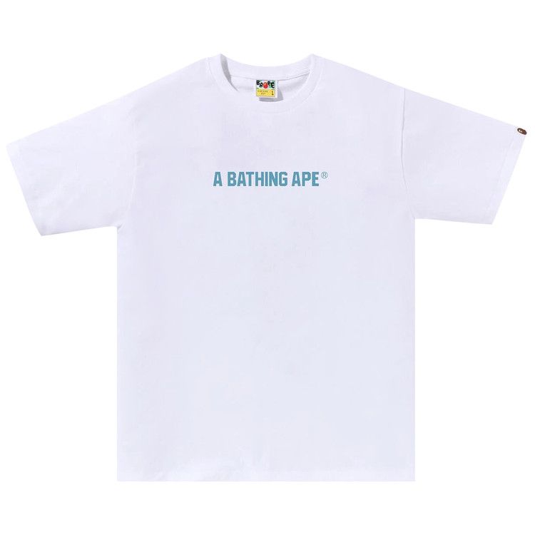 BAPE Honeycomb Camo Busy Works Tee 'White/Blue'