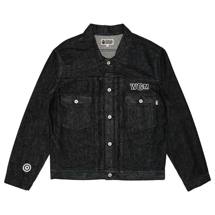GOAT Exclusive BAPE Pearl Shark Denim Jacket Type-02 'Black'