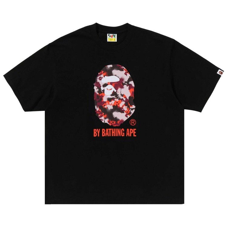 BAPE Map Camo By Bathing Ape Relaxed Fit Tee 'Black'