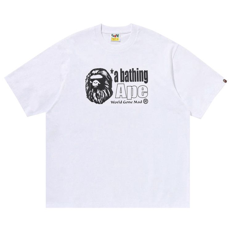BAPE Ape Head Logo Relaxed Fit Tee 'White'