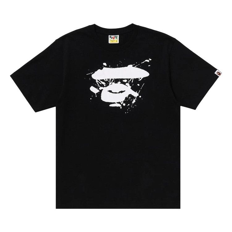 BAPE Graffiti Ape Face Tee 'Black'