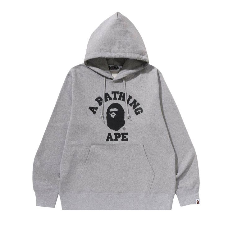BAPE College Pullover Hoodie 'Grey'