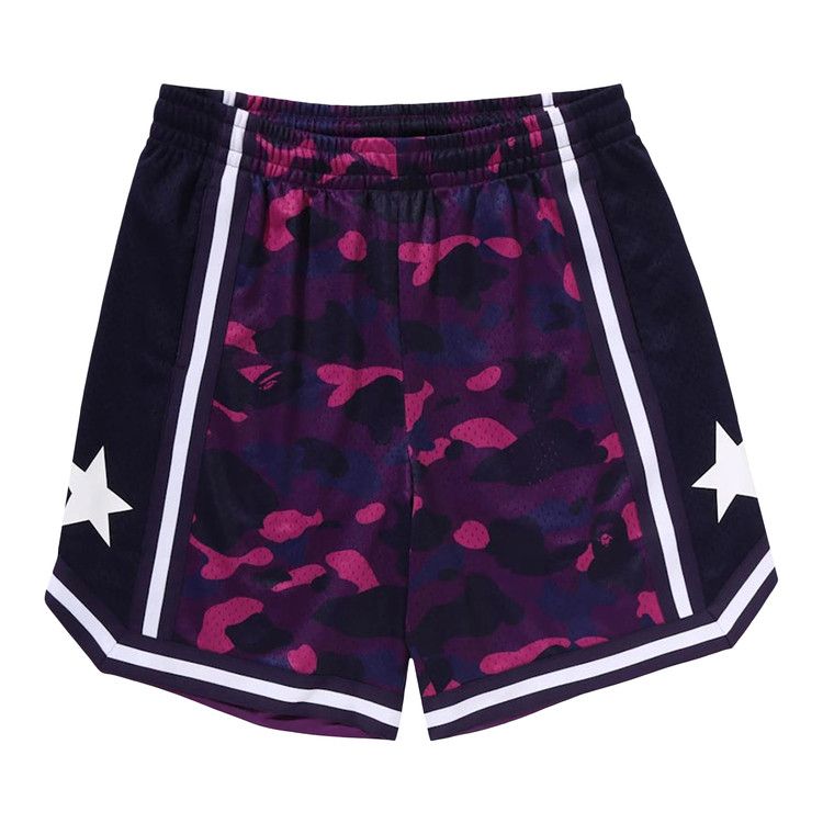 BAPE Color Camo Mesh Relaxed Fit Shorts 'Purple'