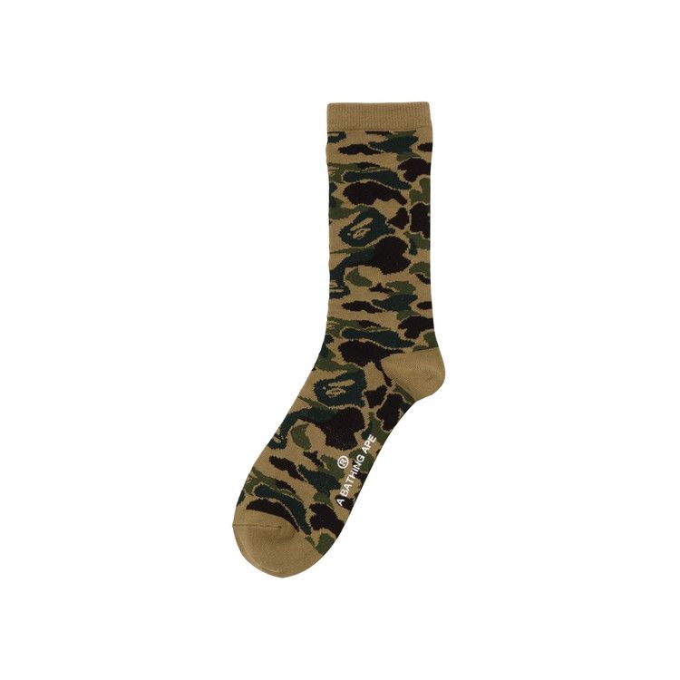 BAPE Abc Camo Jacquard Socks 'Green'