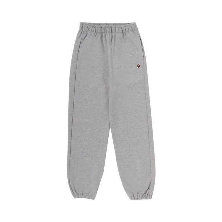 BAPE Ape Head One Point Loose Fit Sweat Pants 'Grey'