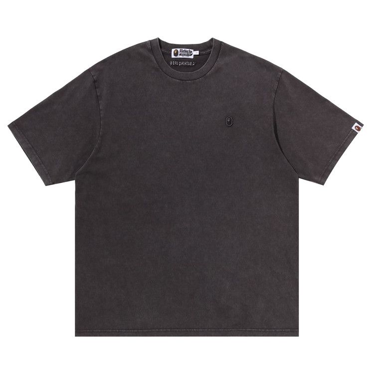 BAPE Garment Dyed One Point Relaxed Fit Tee 'Charcoal'