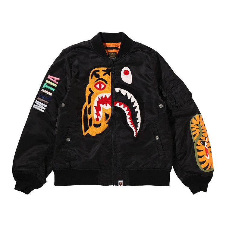 BAPE Tiger Shark Bomber Jacket 'Black'
