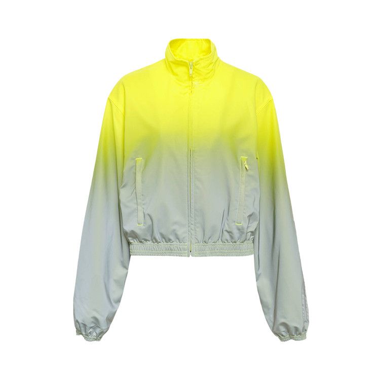 Alexander Wang Reflective Shrunken Track Jacket 'Silver/Yellow'