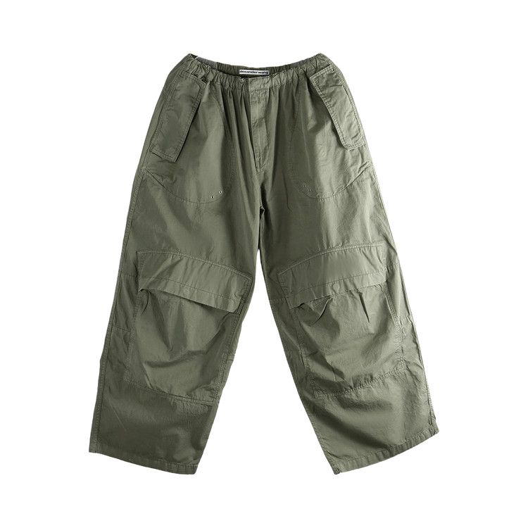 Alexander Wang Articulated Pocket Mid-Rise Cargo Pants 'Washed Army Green'