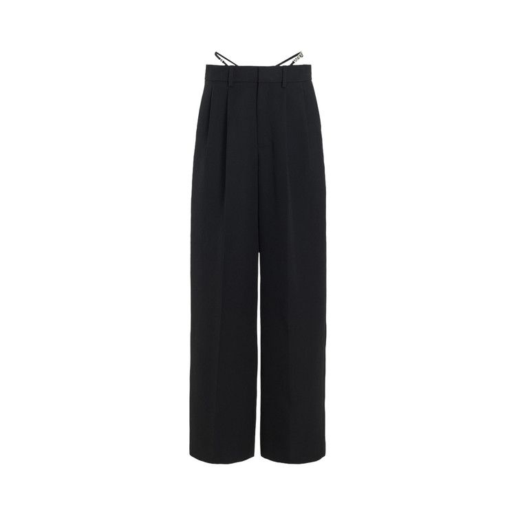 Alexander Wang Low Waisted G-String Trouser W/ Crystal Trim 'Black'