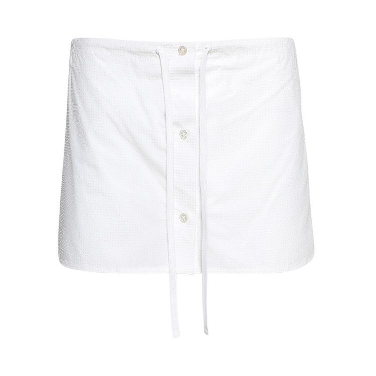 Alexander Wang Hotfix Drawstring Mini Skort 'White'