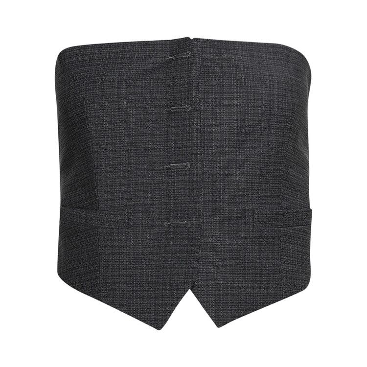 Alexander Wang Bustier Vest 'Dark Grey Melange'