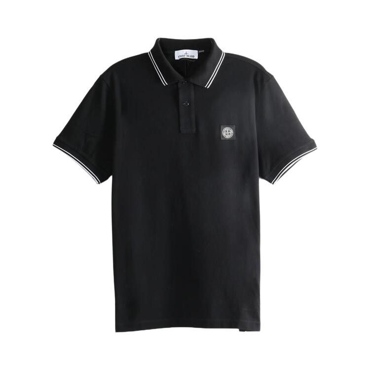 Stone Island Short-Sleeve Polo Shirt 'Black'