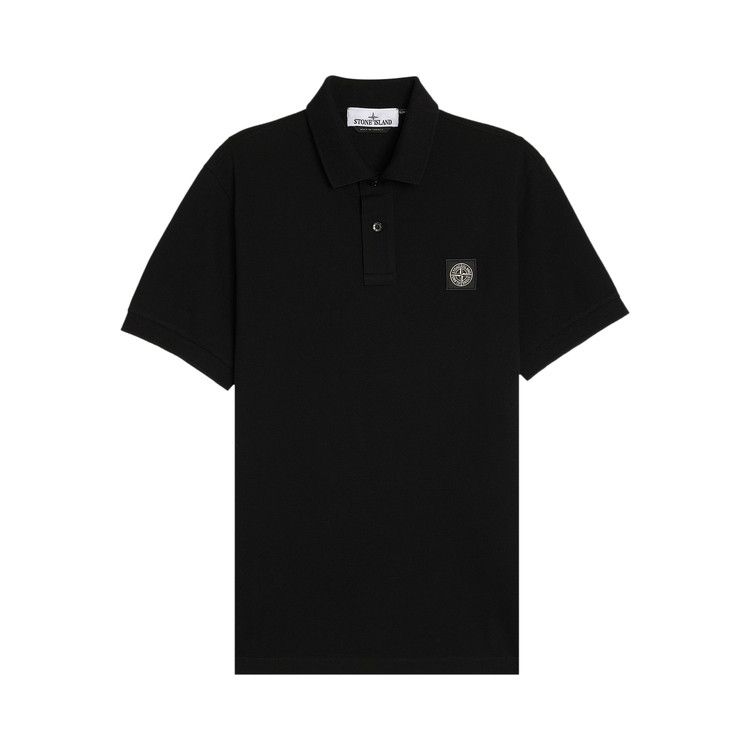 Stone Island Compass Patch Logo Polo 'Black'