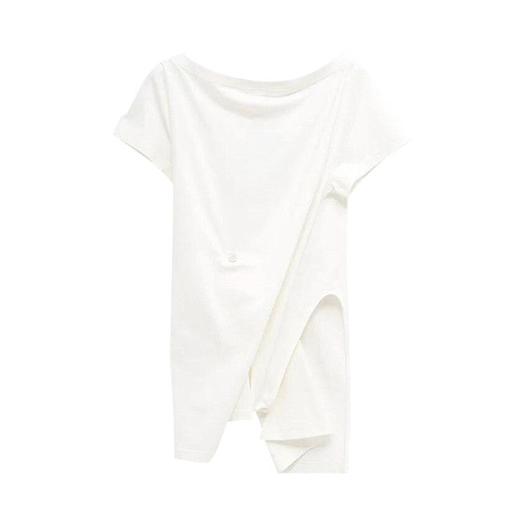 Courrèges Boat Neck Body Mini Dress 'Heritage White'