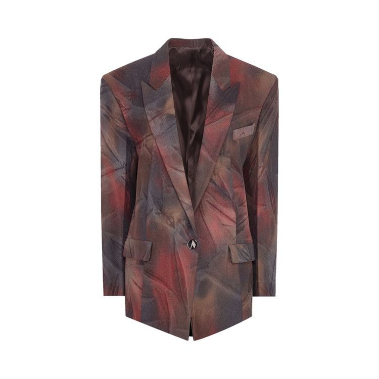 The Attico Glen Short Coat 'Shaded Brown'