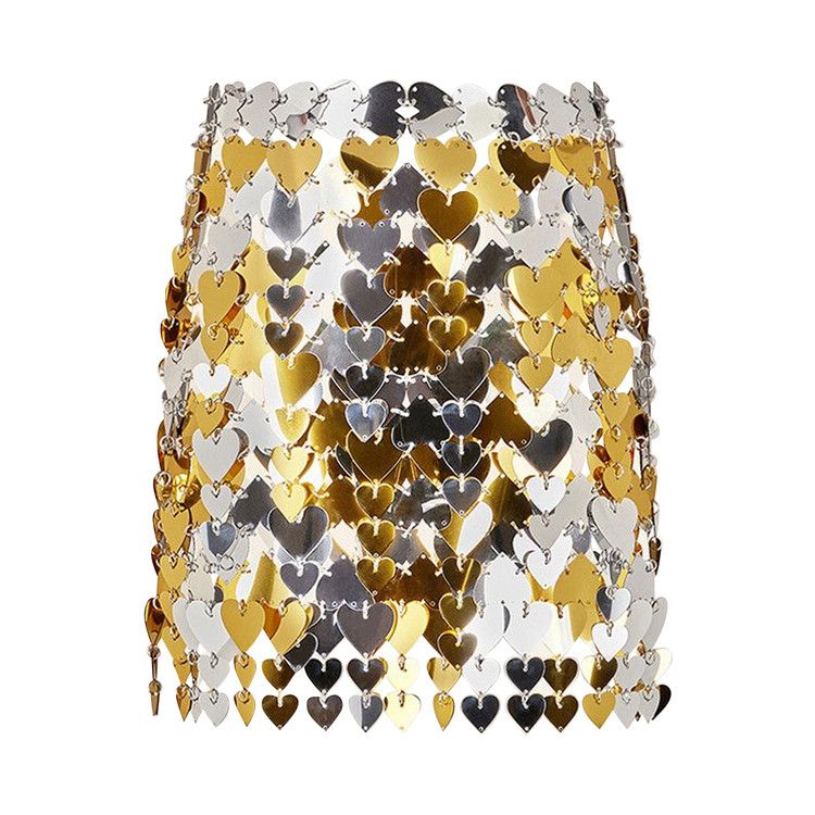 Rabanne Paillette Detailed Mini Skirt 'Silver'