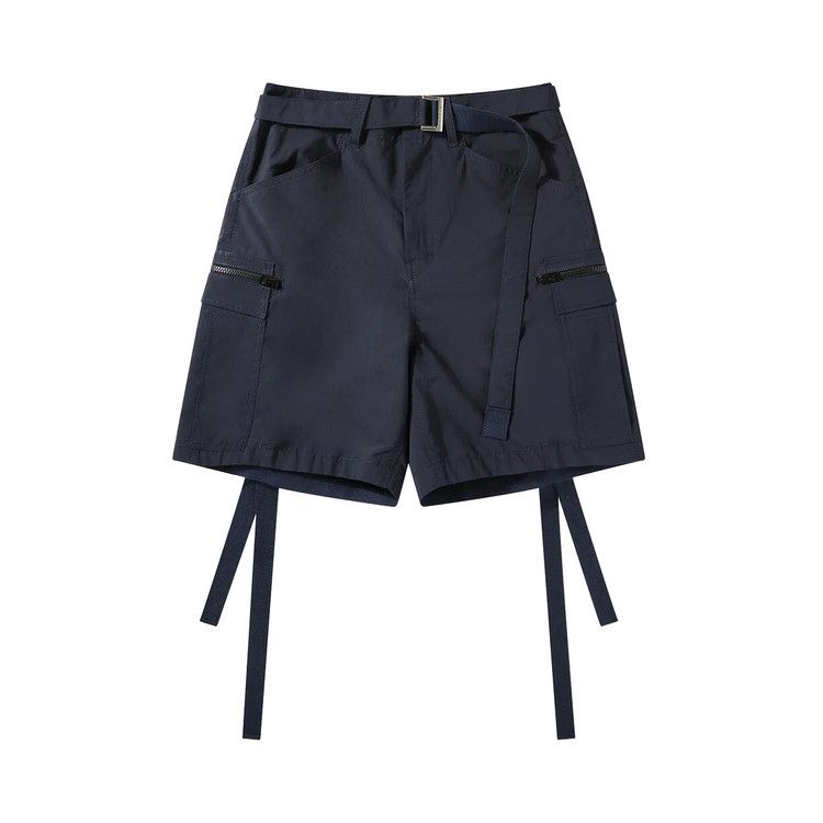 Sacai Matte Taffeta Shorts 'Navy'