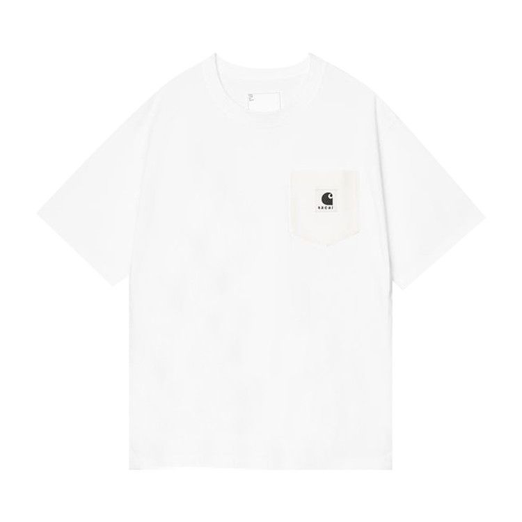 Sacai x Carhartt WIP Cotton Jersey T-Shirt 'White'