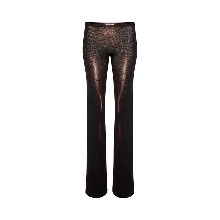 Jean Paul Gaultier Mesh Straight Trouser 'Black/Brown'