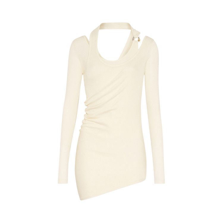 Jean Paul Gaultier Long-Sleeve Piercing Top 'Ecru'