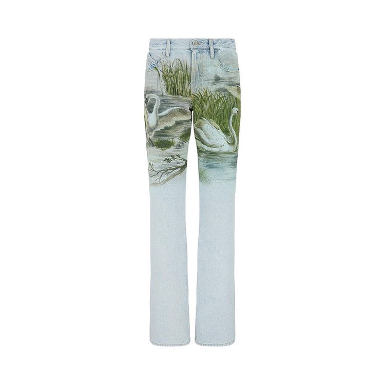 The Attico Swan Jeans 'Sky Blue'