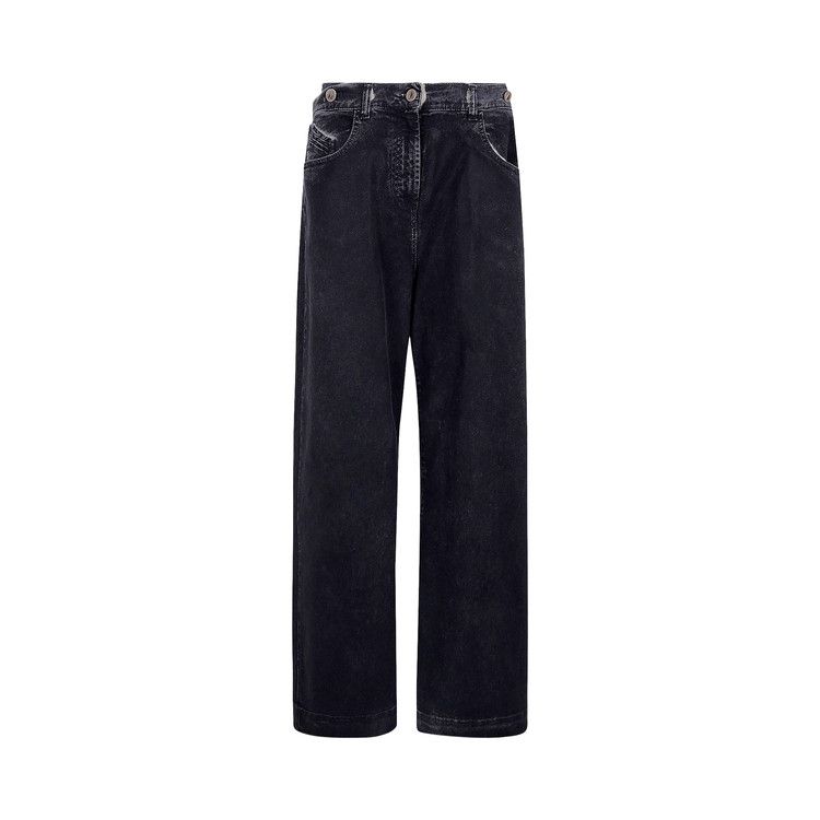 The Attico Wide Leg Jeans 'Navy Blue'