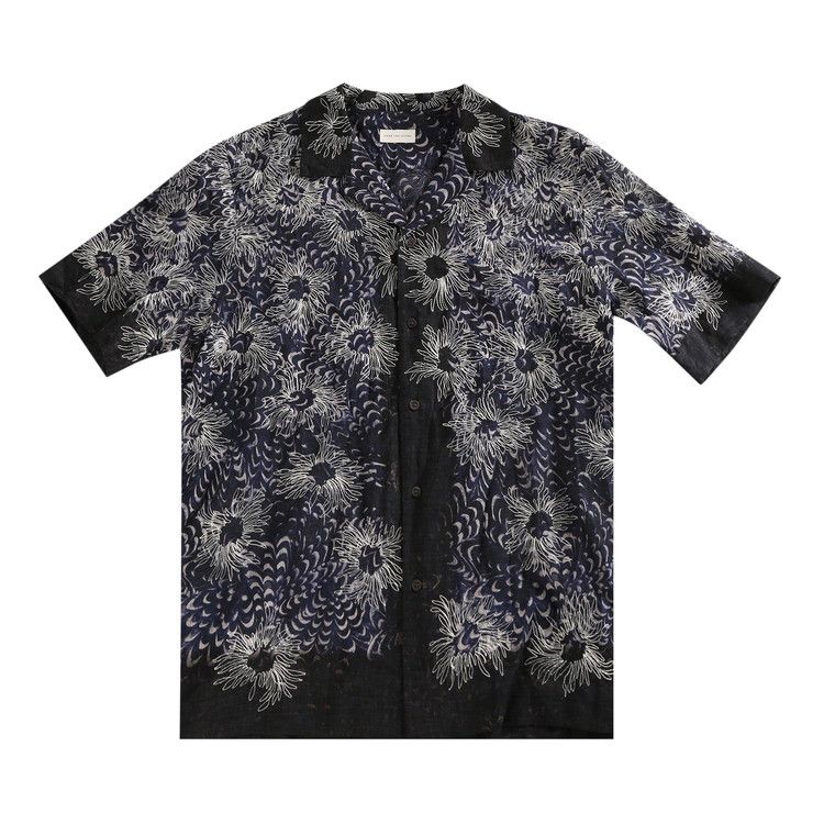 Dries Van Noten Carltone Embroidered Shirt 'Navy'