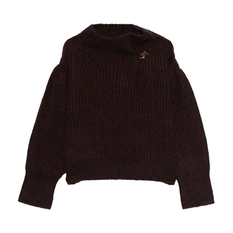 Dries Van Noten Teubina Embellished Sweater 'Wine'