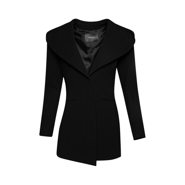 Mugler Hooded Tailored Jacket 'Black'