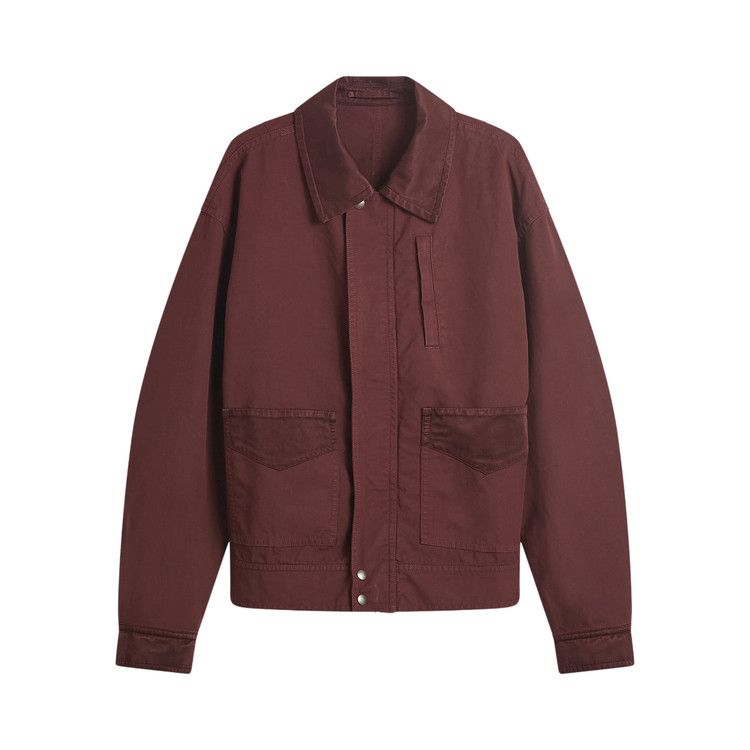 Dries Van Noten Overdyed Double Weave Jacket 'Burgundy'