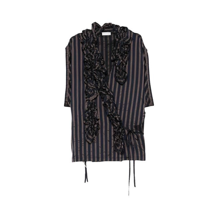 Dries Van Noten Clematis Bis Shirt 'Navy'