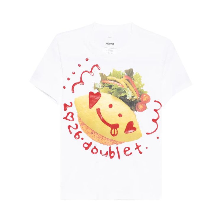 Doublet Ketchup Message Omurice T-Shirt 'White'