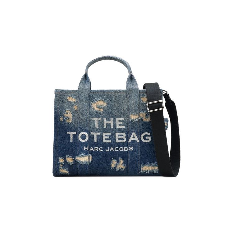 Marc Jacobs Rip And Repair Denim Medium Tote Bag 'Punk/Indigo'