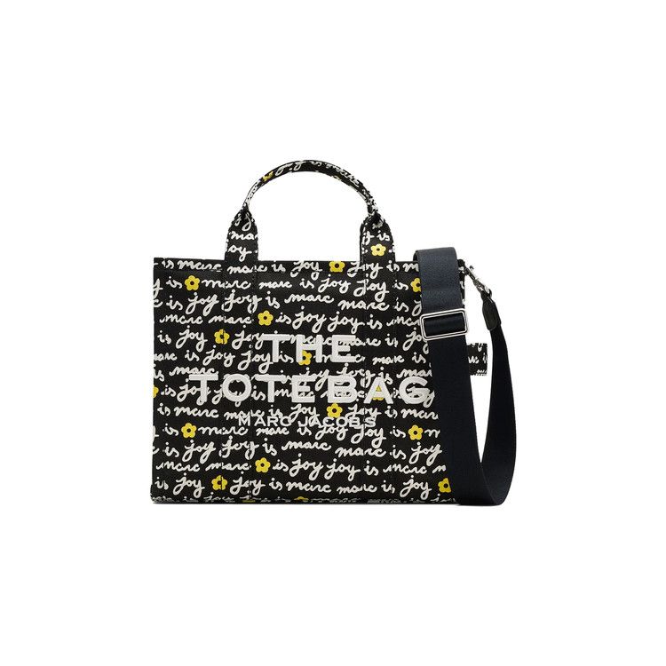 Marc Jacobs The Medium Marc Is Joy Canvas Tote Bag 'Black'
