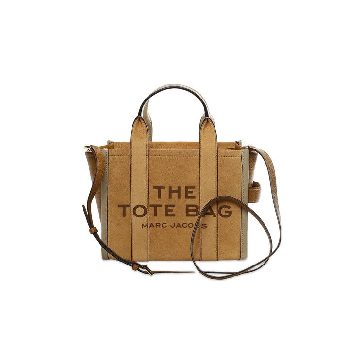 Marc Jacobs Suede Leather Blocked Small Tote Bag 'Sahara'