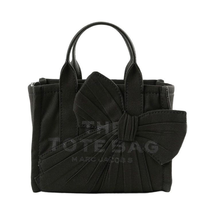 Marc Jacobs The Oversized Bow Canvas Crossbody Tote Bag 'Black'