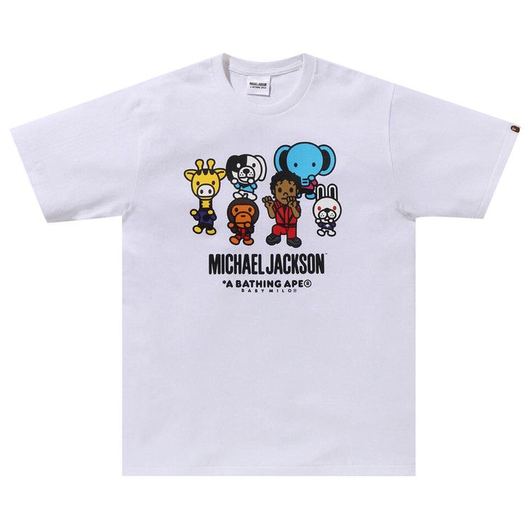 BAPE x Michael Jackson Baby Milo Tee 'White'
