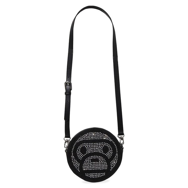 BAPE Baby Milo Crystal Stone Shoulder Bag 'Black'
