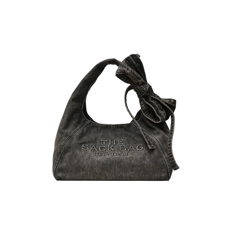 Marc Jacobs Denim Bow Sack Bag 'Black Wash'