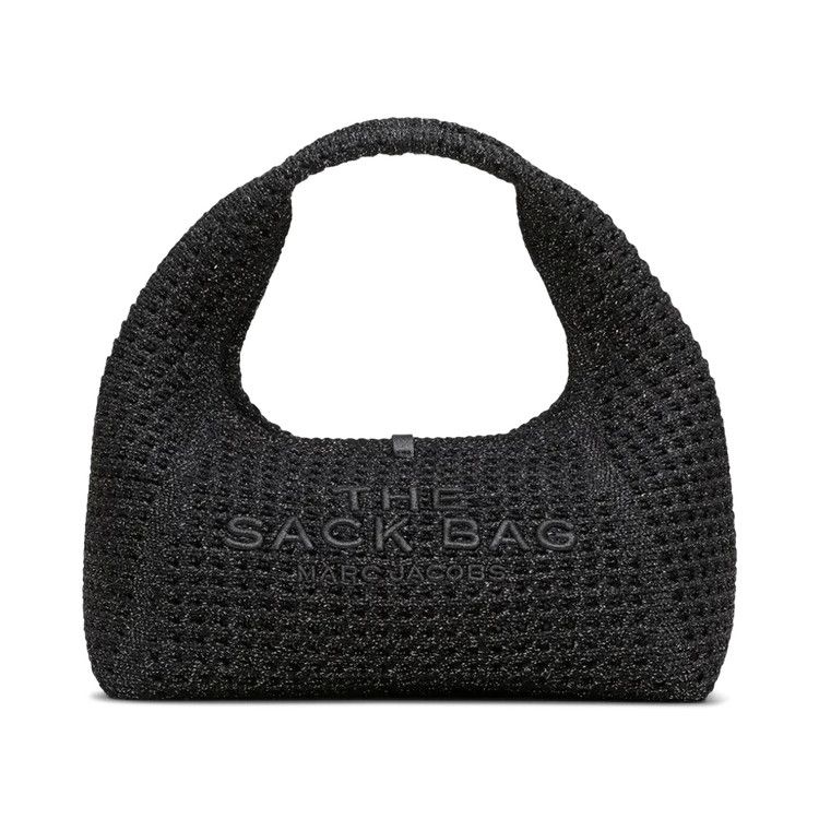 Marc Jacobs The Mini Lurex Crochet Sack Bag 'Onyx'