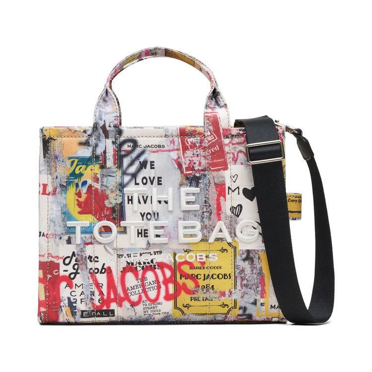 Marc Jacobs The Medium Pop Americana Canvas Tote Bag 'White/Multicolor'