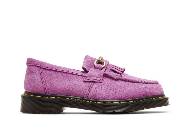 Dr. Martens Adrian Snaffle Repello Emboss Suede Kiltie Loafer 'Thrift Pink'