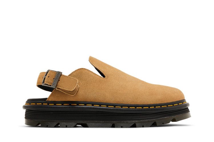 Dr. Martens Zebzag Suede Casual Slingback Platform Mule 'Savannah Tan'