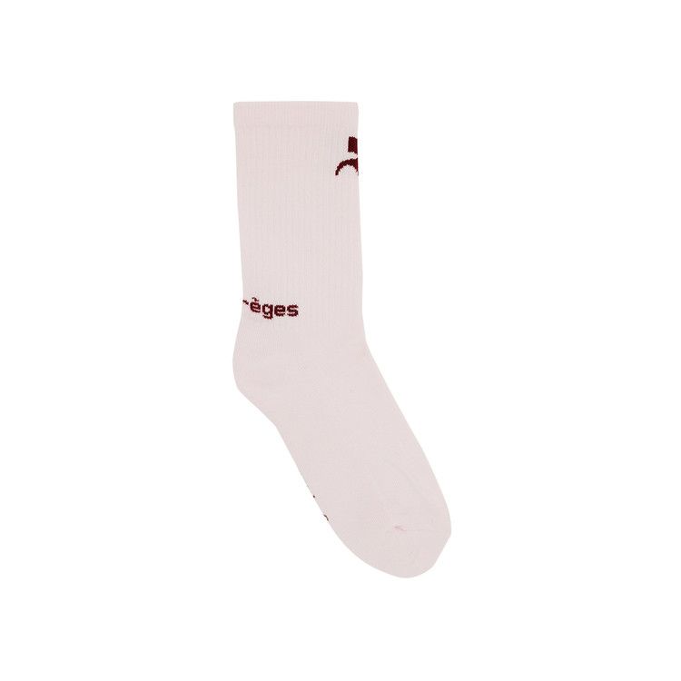 Courrèges AC Sports Socks 'Powder Pink/Groseille Fonce'