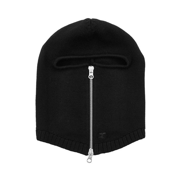 Courrèges Zipped Wool Balacava 'Black'