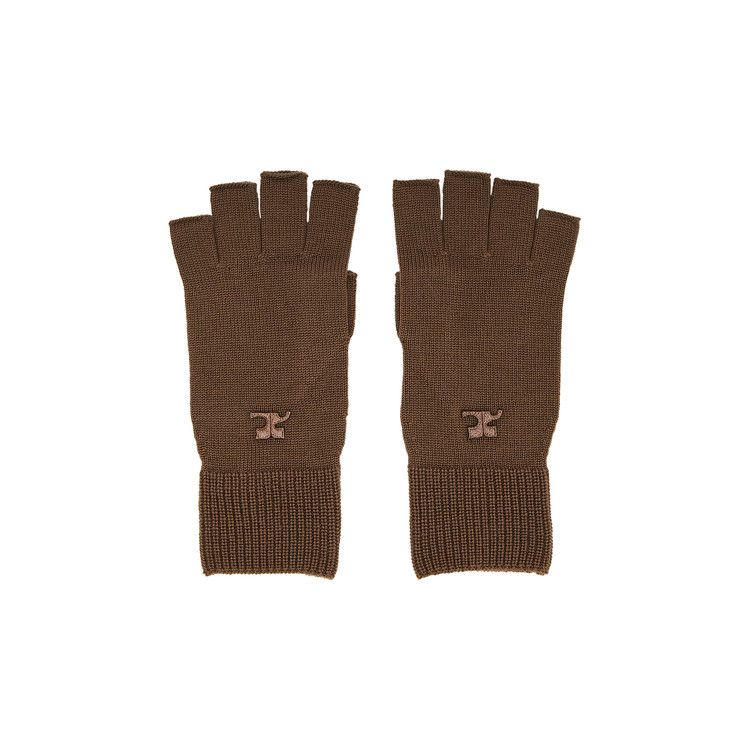 Courrèges AC Wool Gloves 'Mocha'