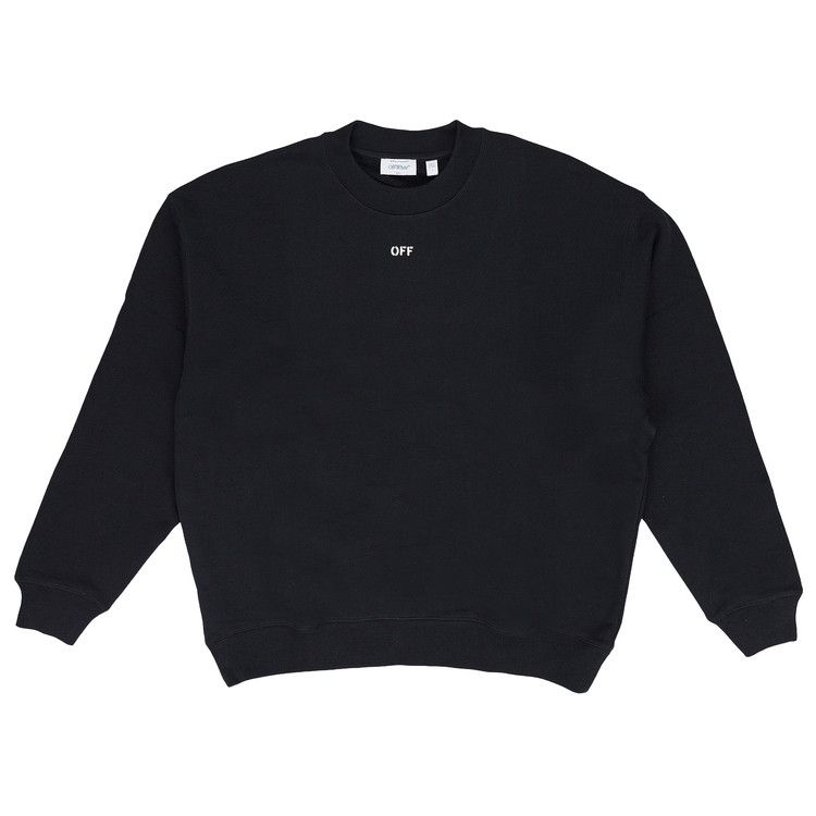 Off-White Dotted Arrow Diagonal Skate Crewneck 'Black/White'